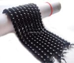 Black Crystal Glass Smooth Round Beads For Jewelry Making