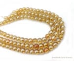 Golden Yellow Crystal Glass Beads